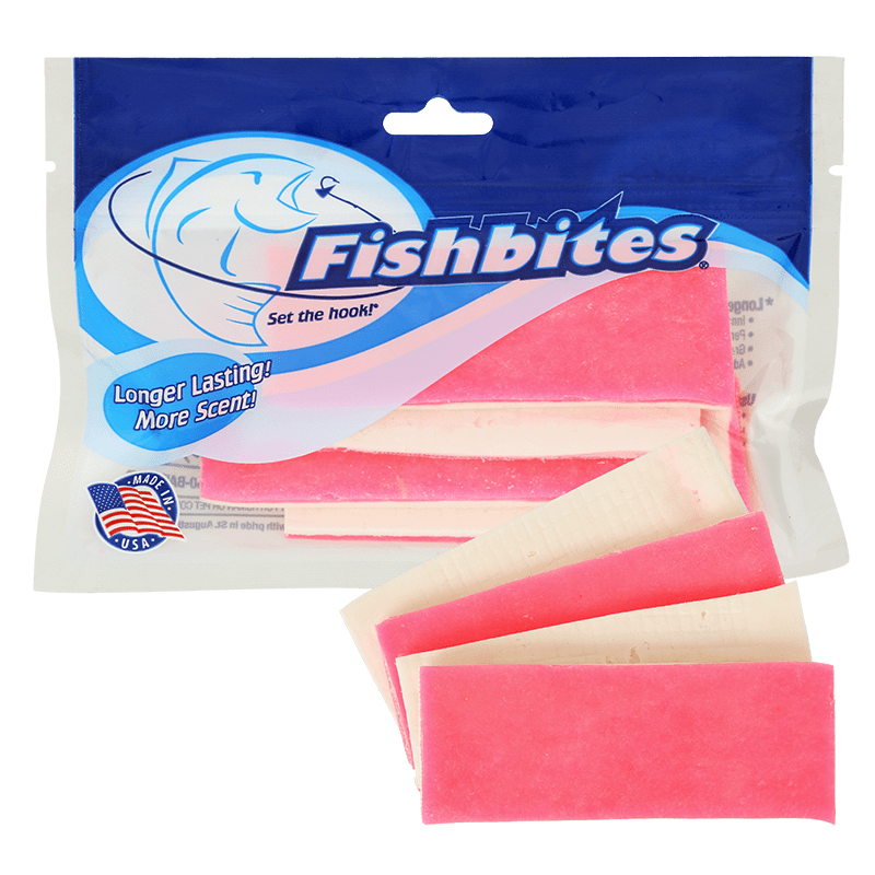 Fishbites® E-Z PRO - Longer Lasting Squid, Flesh/Pink