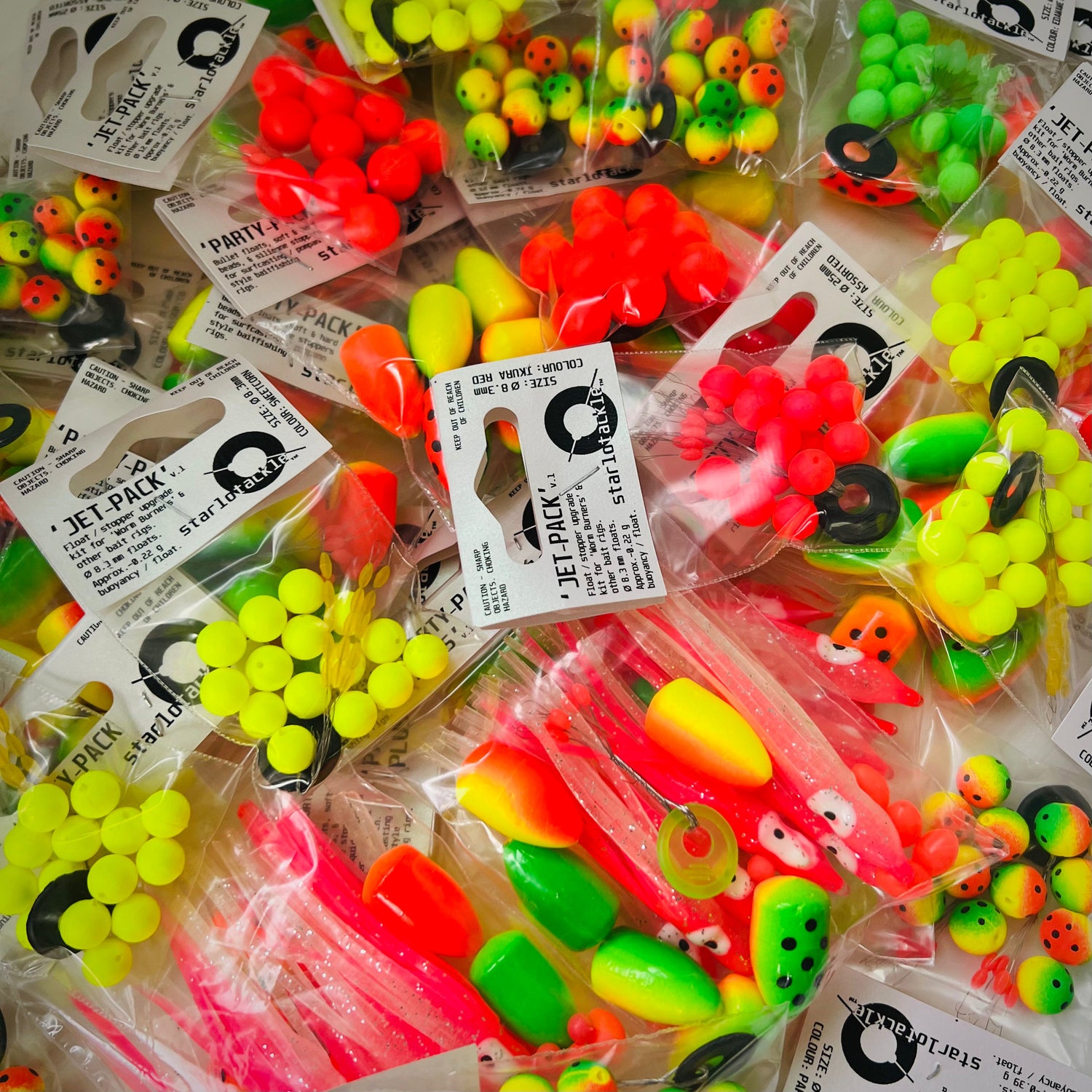 Floats, Skirts, Beads & Stoppers
