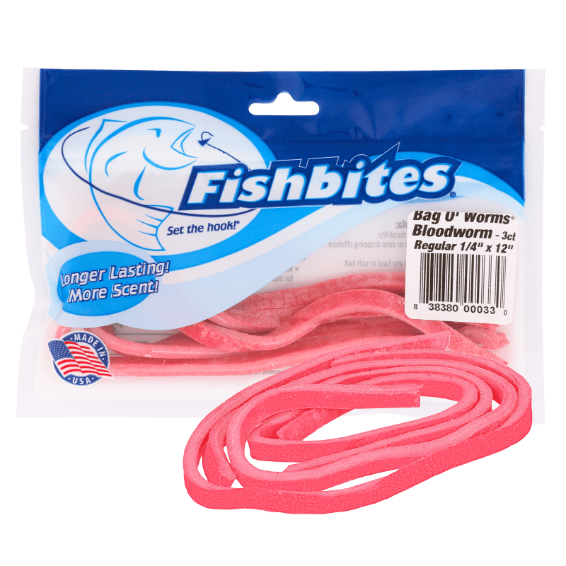 Fishbites Bag O’ Worms® Longer Lasting Bloodworm