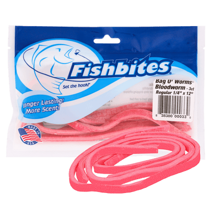 Fishbites Bag O’ Worms® Longer Lasting Bloodworm