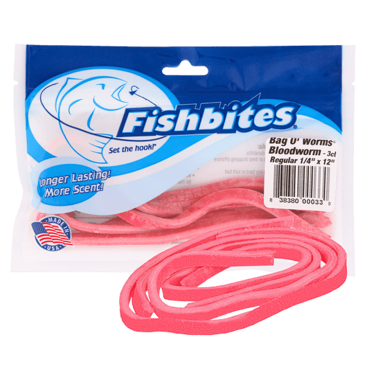 Fishbites Bag O’ Worms® Longer Lasting Bloodworm
