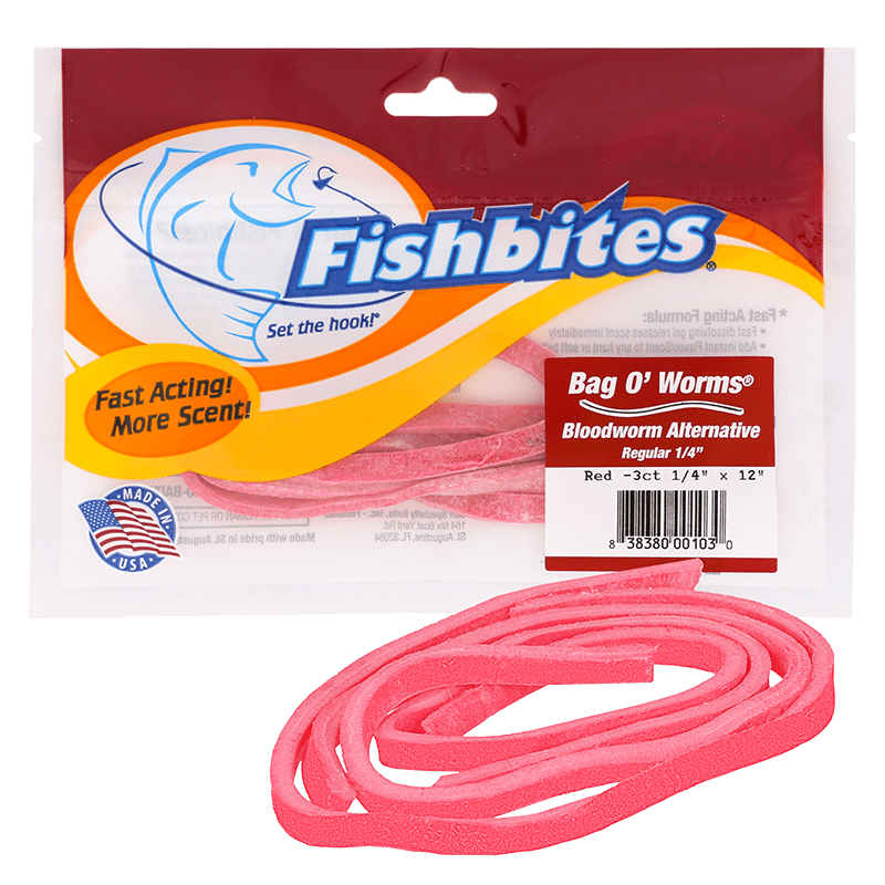Fishbites Bag O’ Worms® Fast Acting Bloodworm