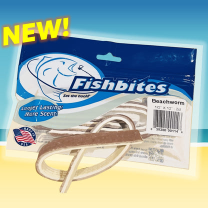NEW! Fishbites® Longer Lasting E-Z Beachworm