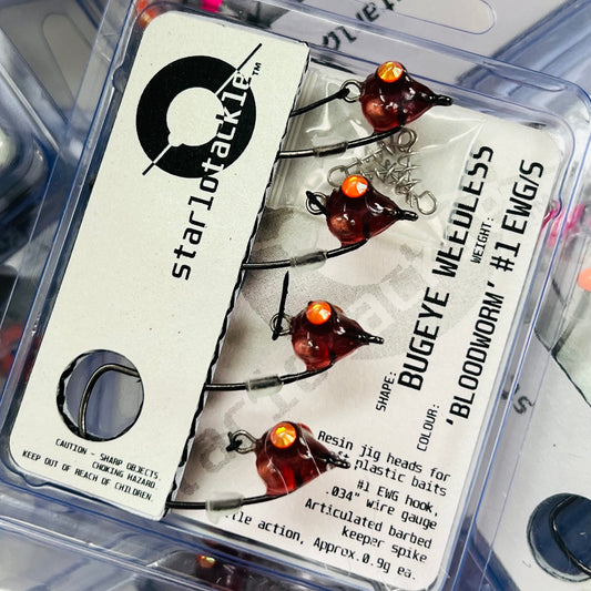 Bugeye Weedless #1 EWG, 'Bloodworm'
