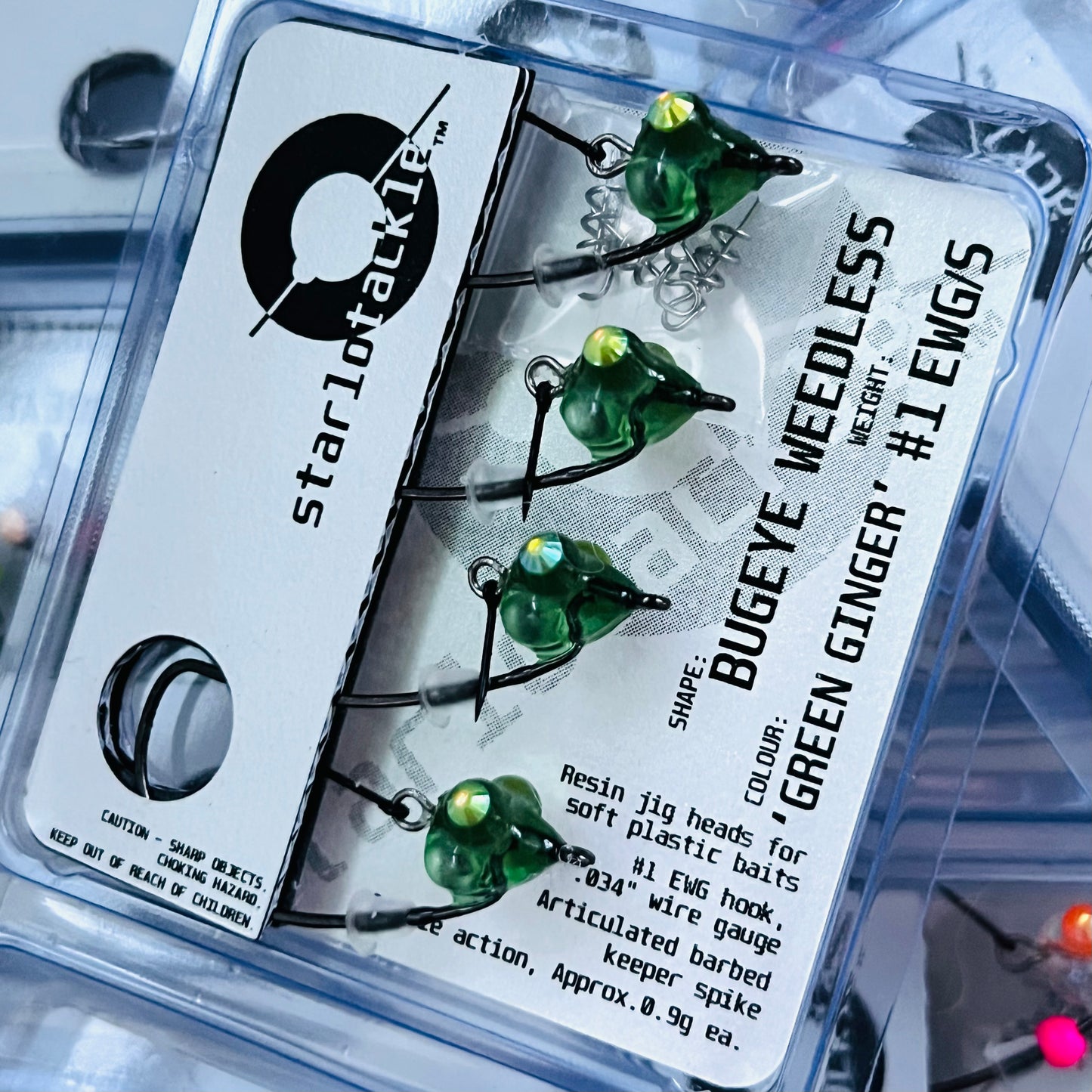 Bugeye Weedless #1 EWG, 'Green Ginger'
