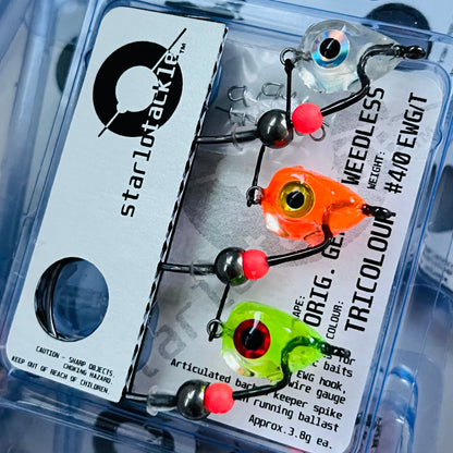 Original Gen.3 Weedless #4/0 EWG, Tricolour Pack