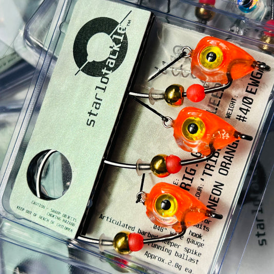 Original Gen.3 Weedless #4/0 EWG, 'Tribute: Neon Orange'