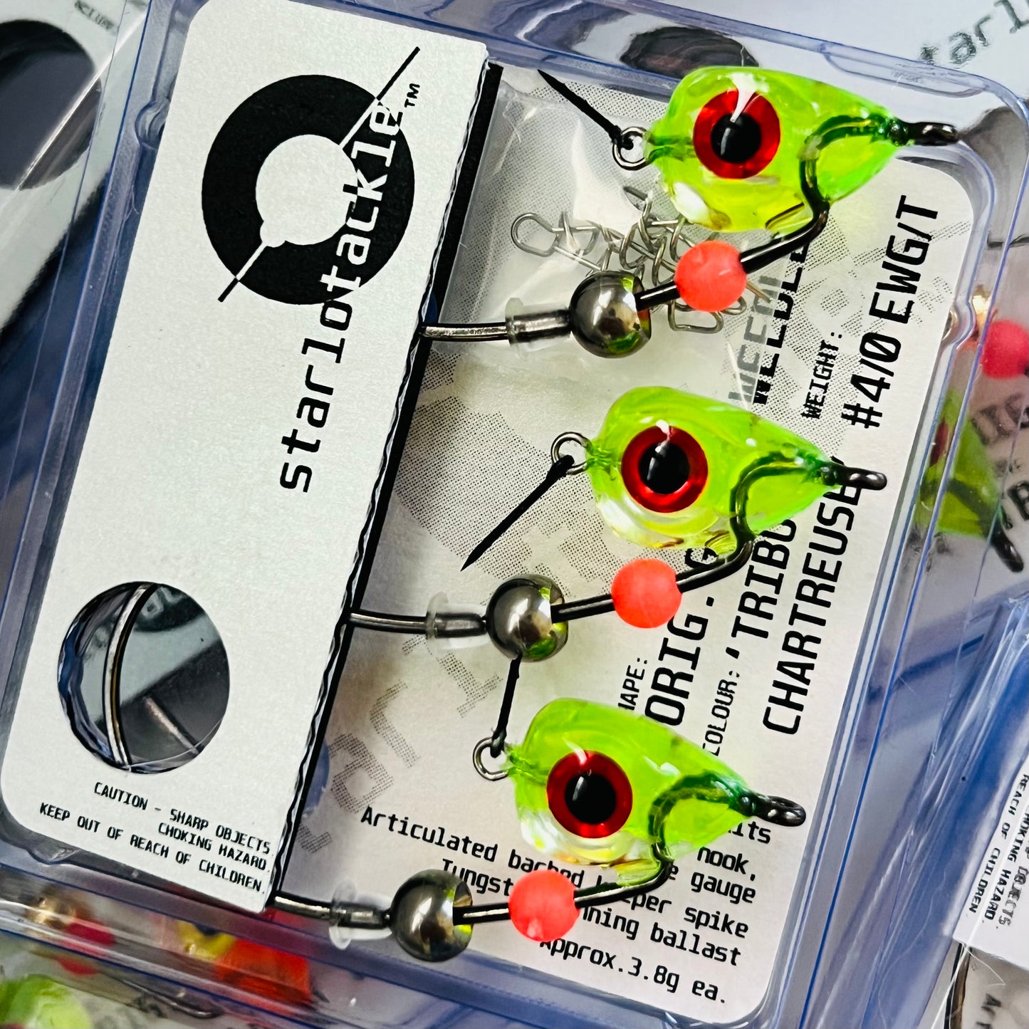 Original Gen.3 Weedless #4/0 EWG, 'Tribute: Chartreuse'