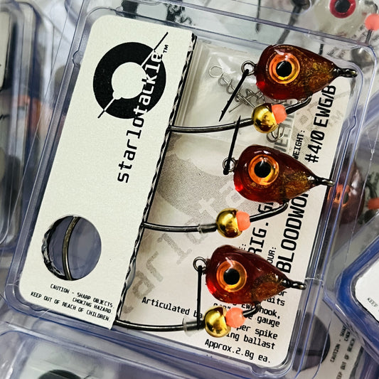 Original Gen.3 Weedless #4/0 EWG, 'Bloodworm'