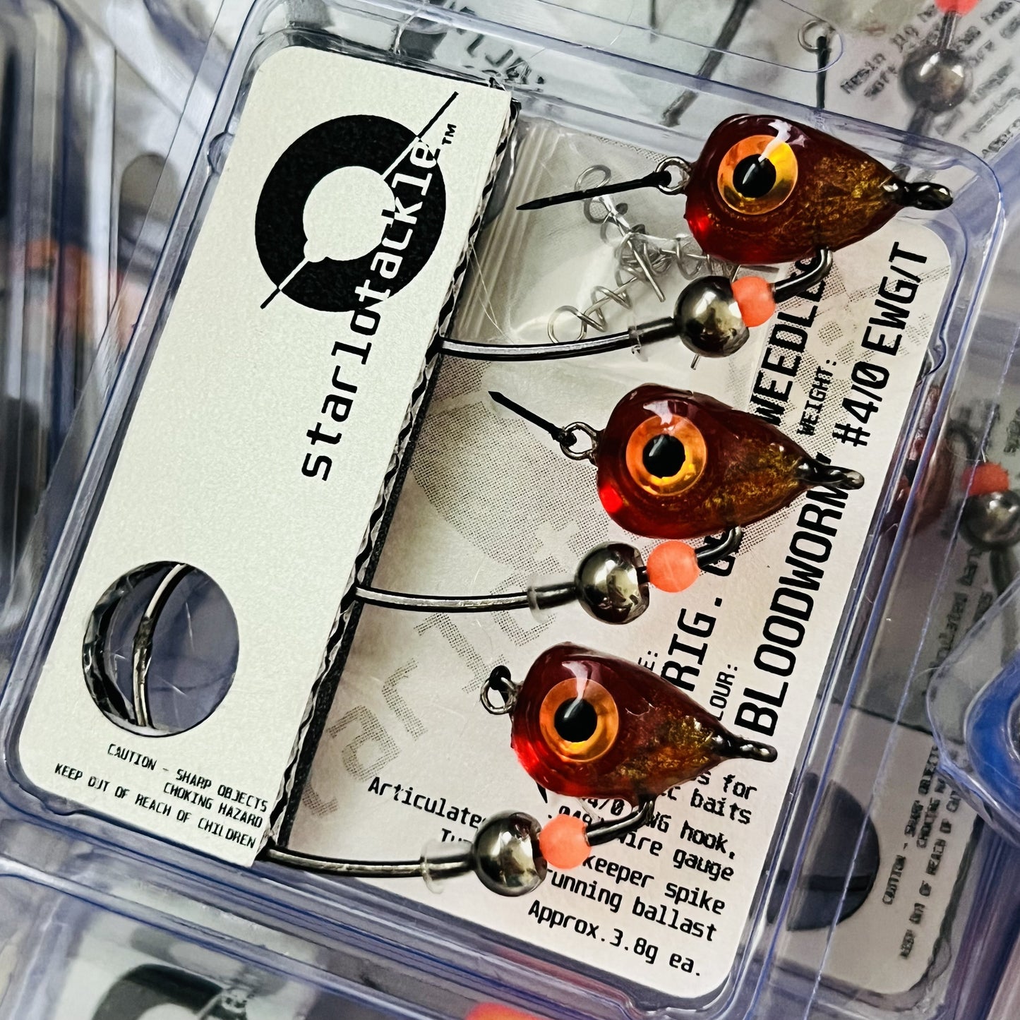 Original Gen.3 Weedless #4/0 EWG, 'Bloodworm'